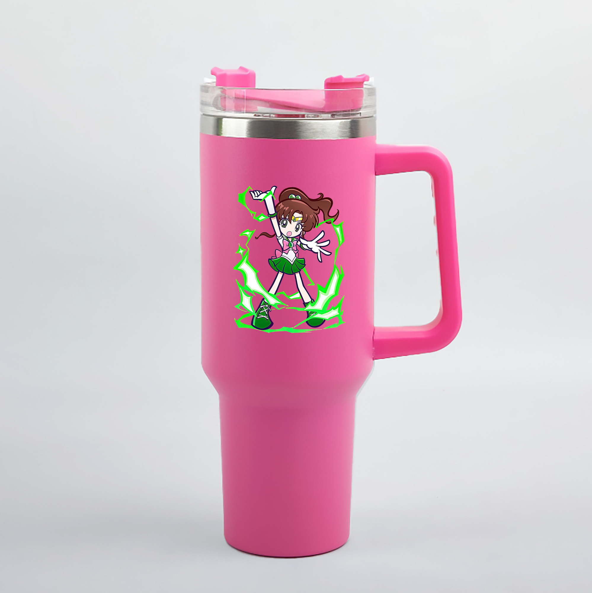 （画像用） 美少女戦士セーラームーン 木野 まこと きの まこと Sailor Moon Kino Makoto （セーラージュピター；Sailor Jupiter） 1200mL車用タンブラー（カラープリント）